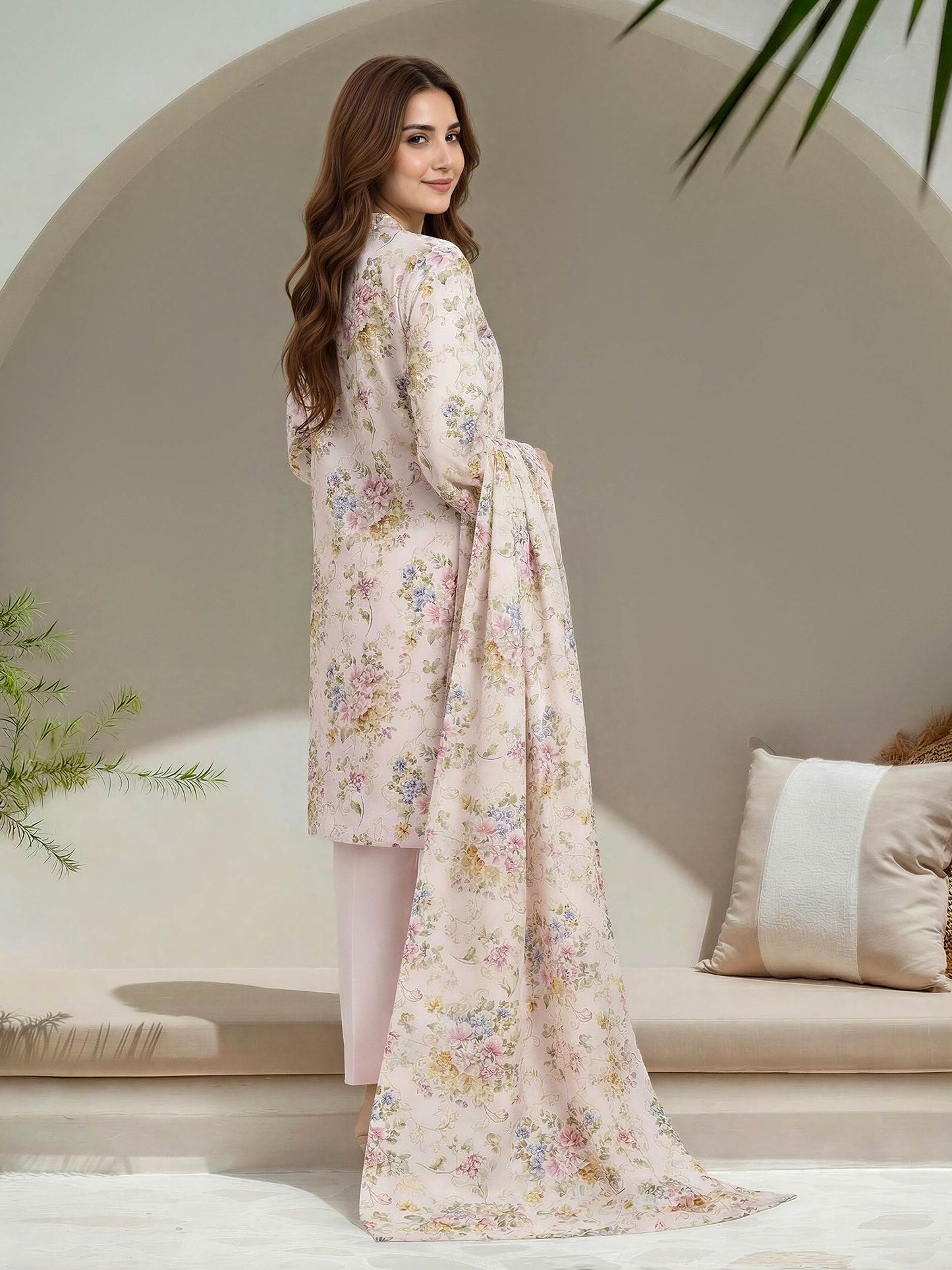 3 Piece Lawn Suit-Printed (Unstitched)