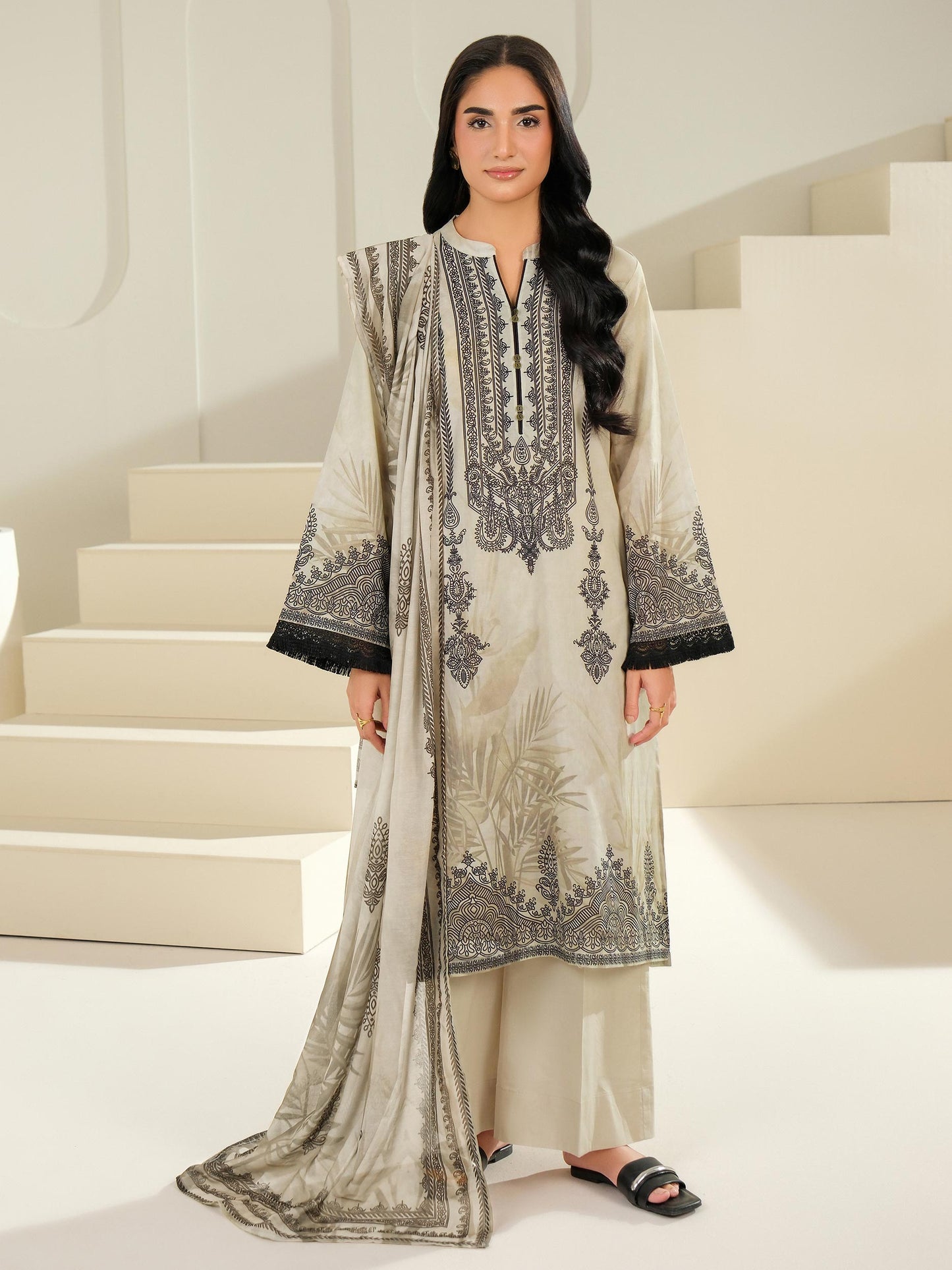 2 Piece Lawn Suit-Printed (Unstitched)