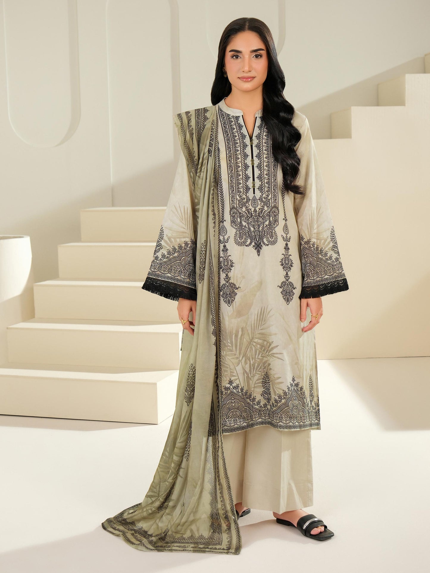 2 Piece Lawn Suit-Printed (Unstitched)