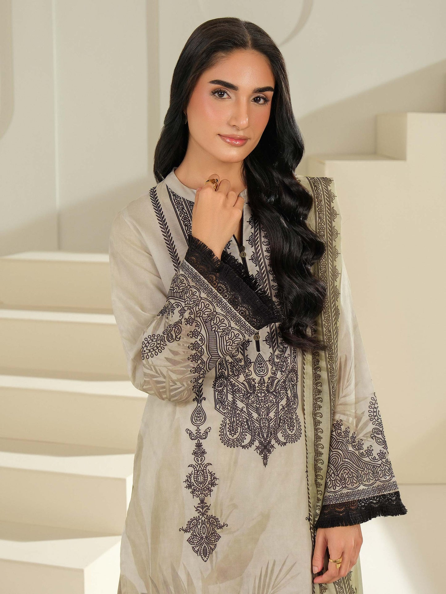 2 Piece Lawn Suit-Printed (Unstitched)