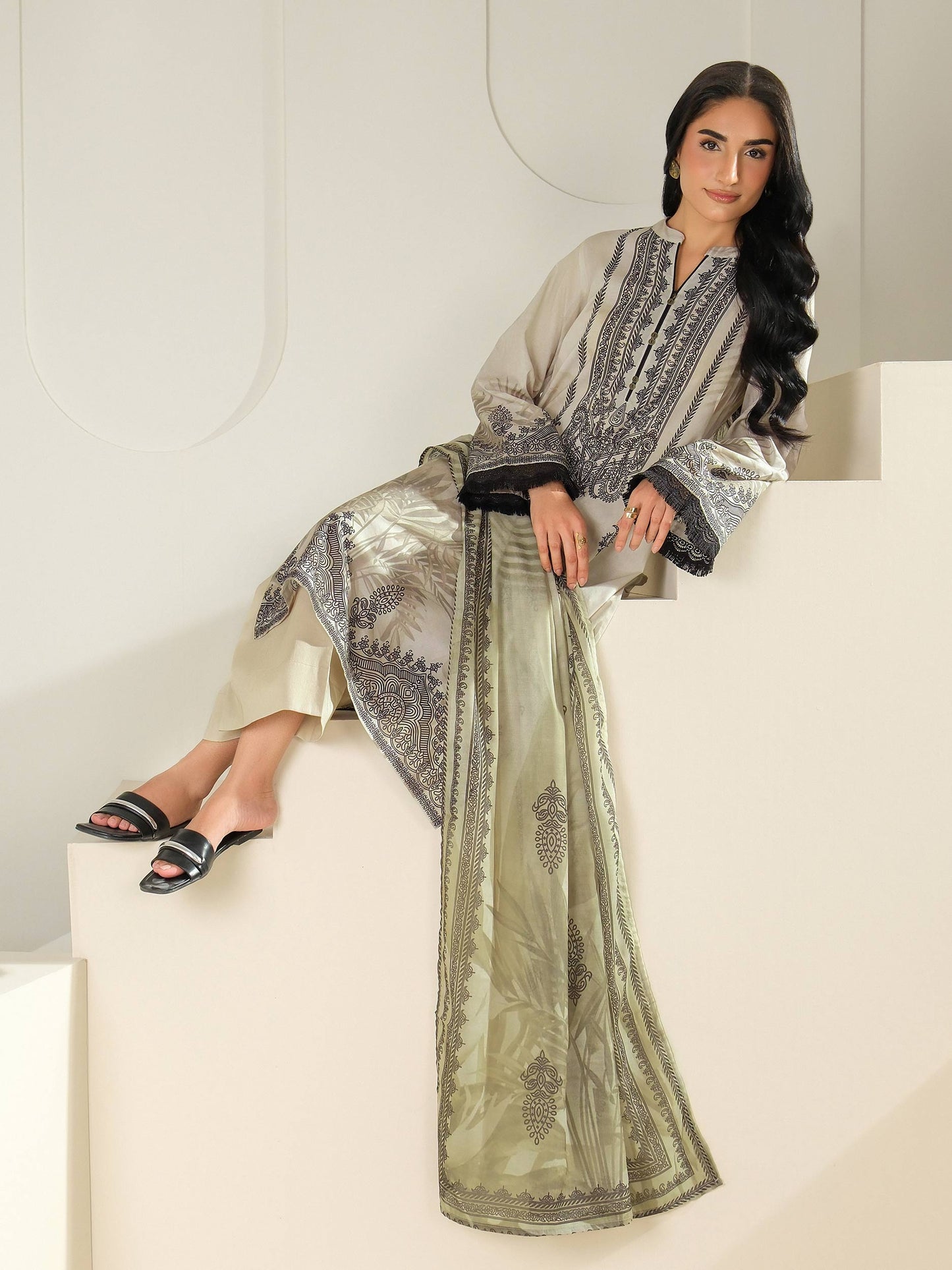 2 Piece Lawn Suit-Printed (Unstitched)