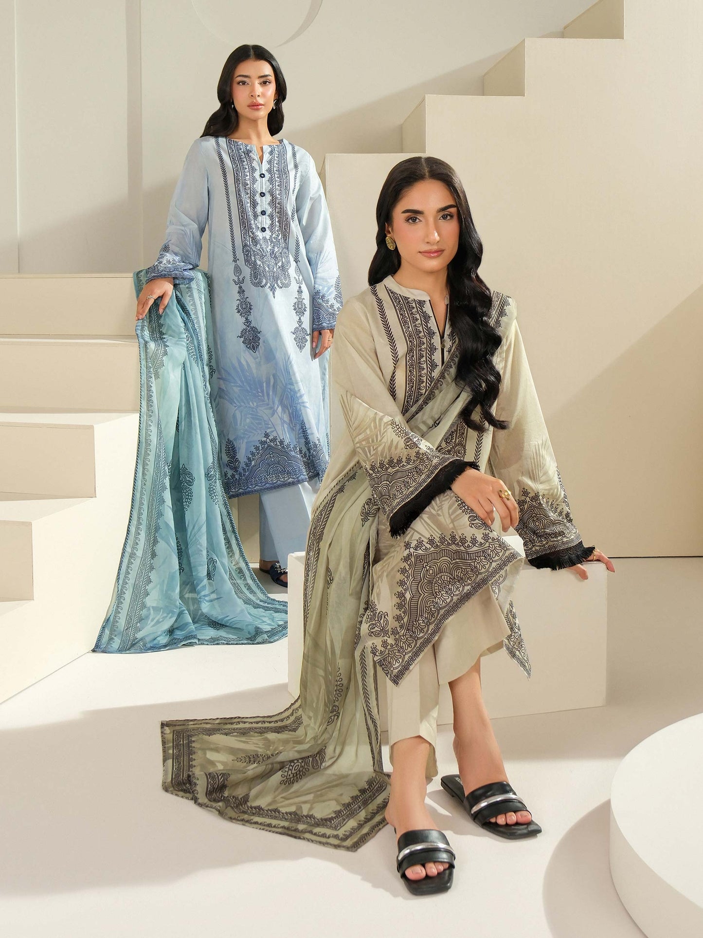 2 Piece Lawn Suit-Printed (Unstitched)