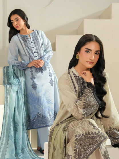 2 Piece Lawn Suit-Printed (Unstitched)