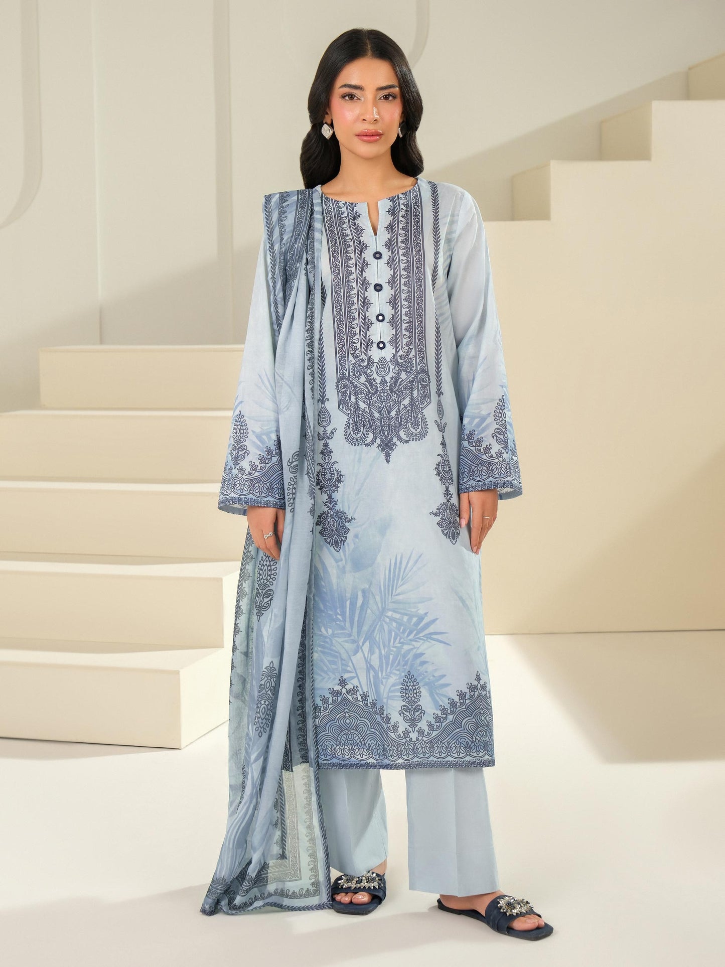 2 Piece Lawn Suit-Printed (Unstitched)