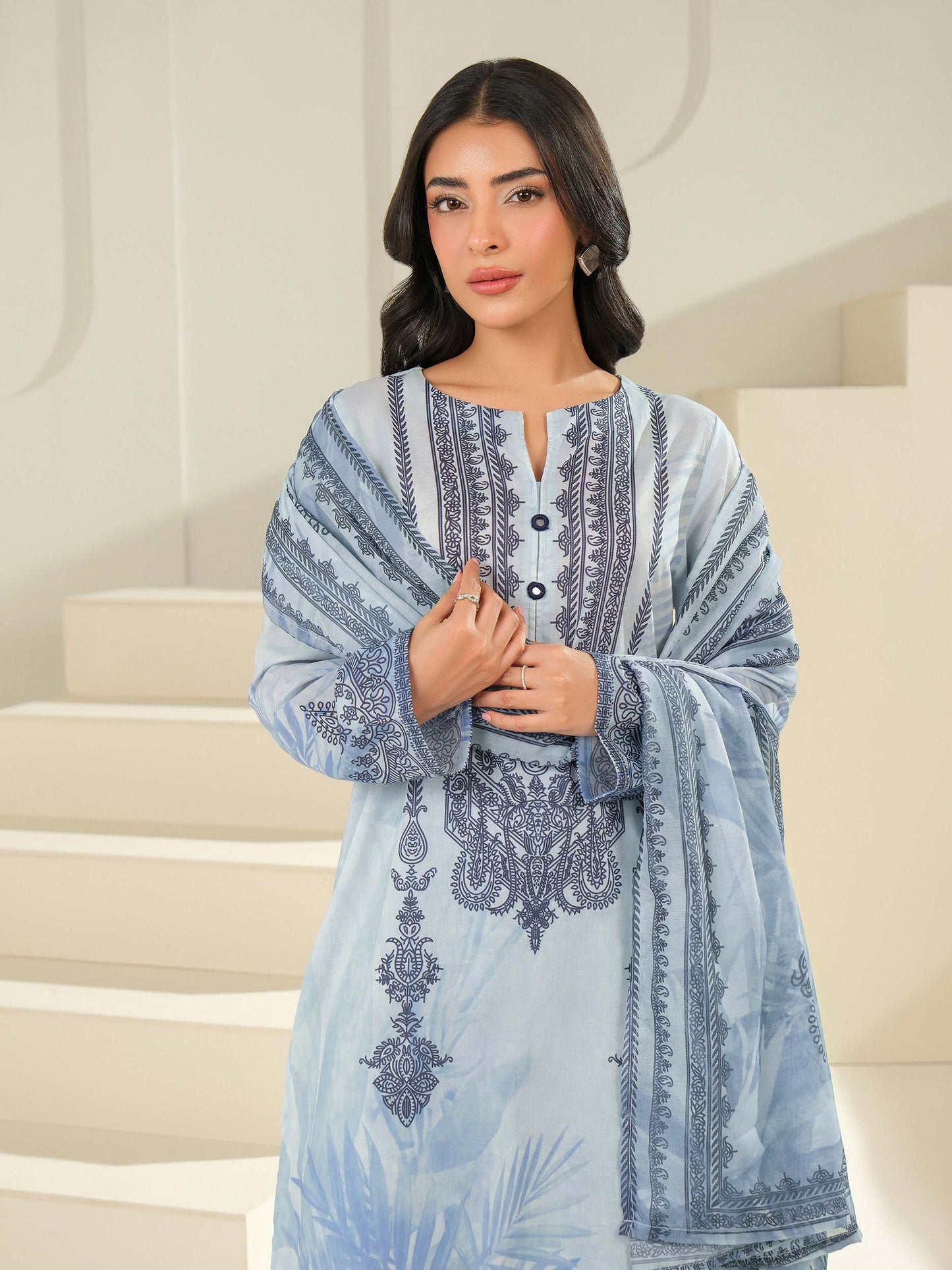 2 Piece Lawn Suit-Printed (Unstitched)