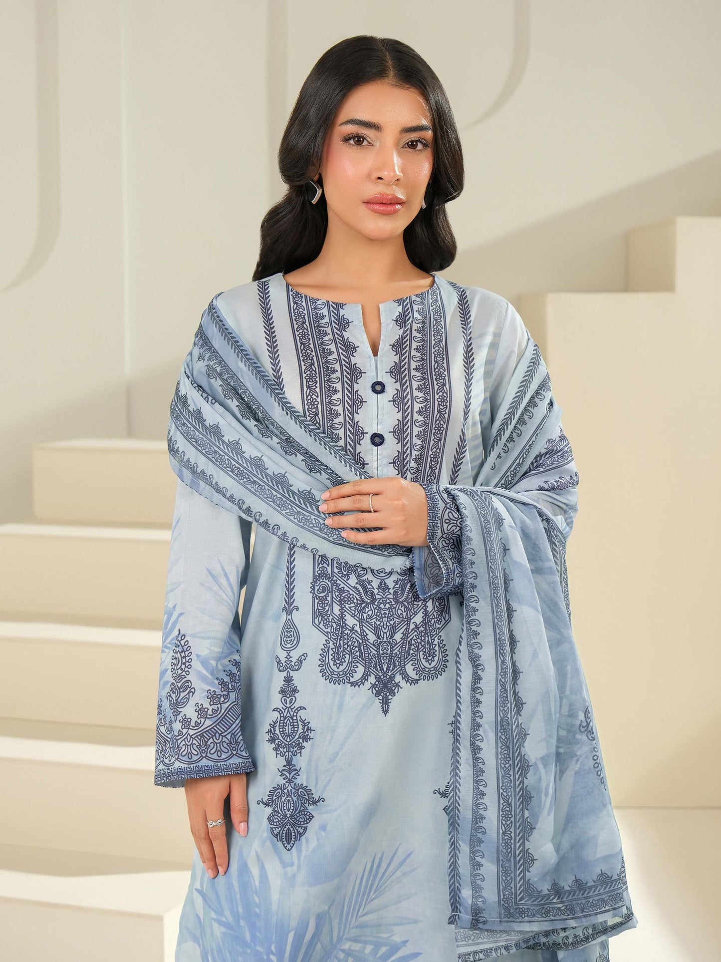 2 Piece Lawn Suit-Printed (Unstitched)