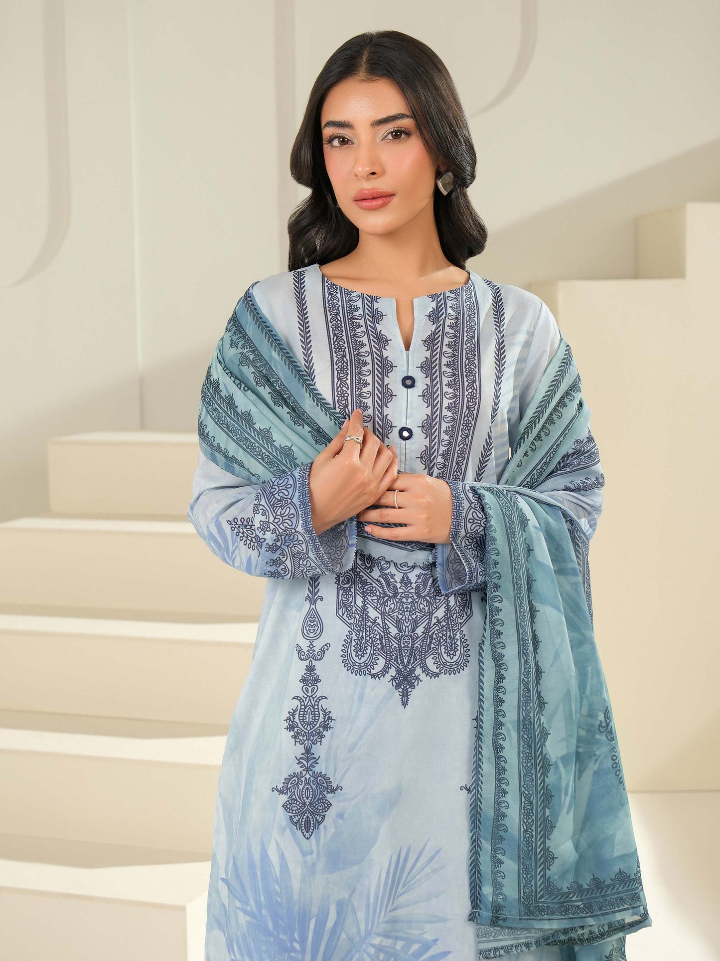 2 Piece Lawn Suit-Printed (Unstitched)