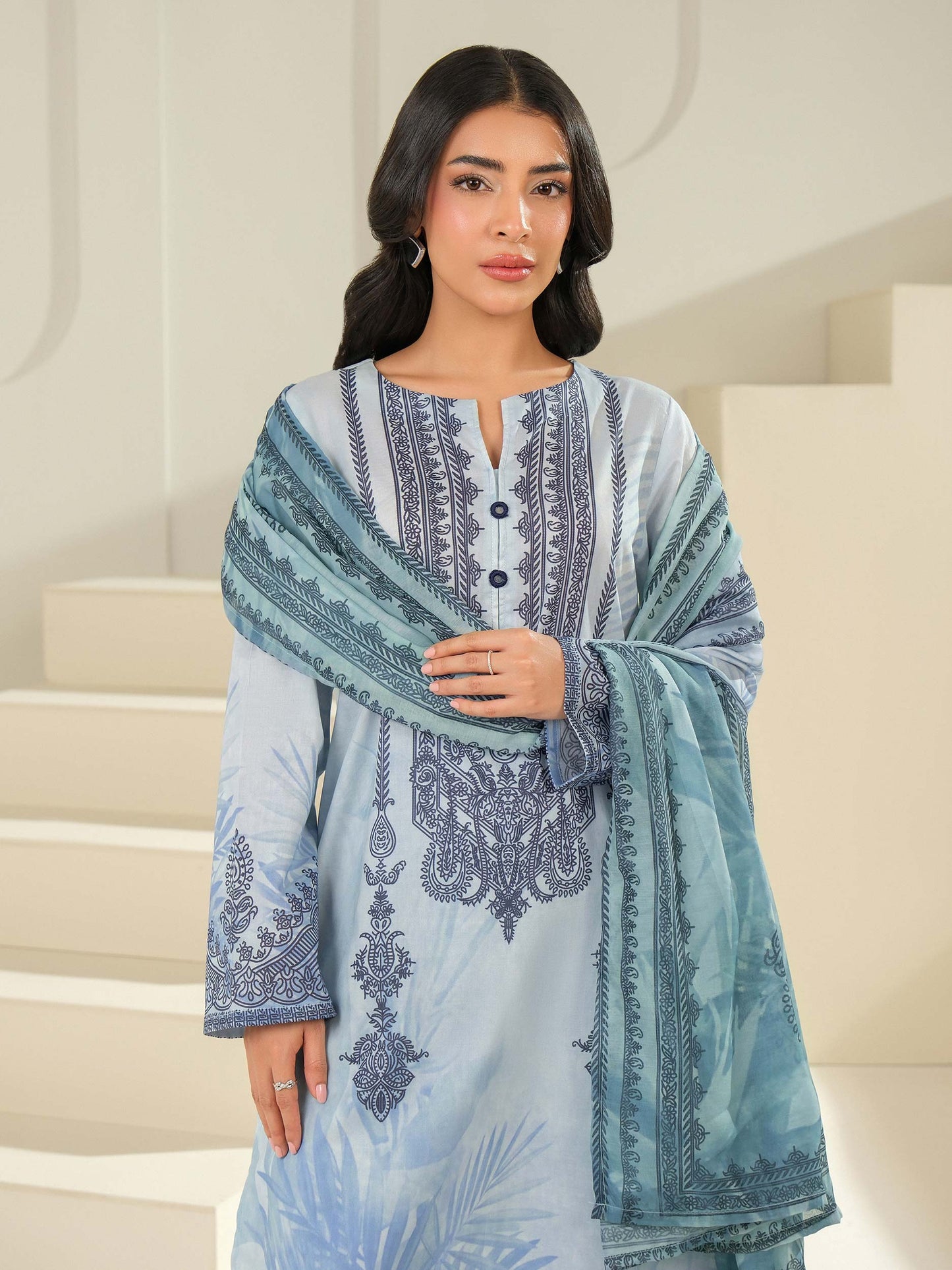 2 Piece Lawn Suit-Printed (Unstitched)