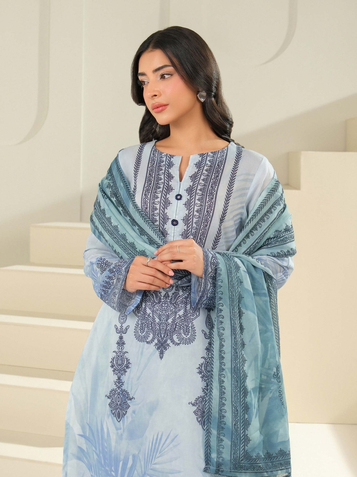 2 Piece Lawn Suit-Printed (Unstitched)