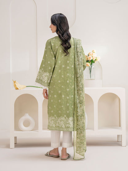 2 Piece Cambric Suit-Paste Print (Unstitched)