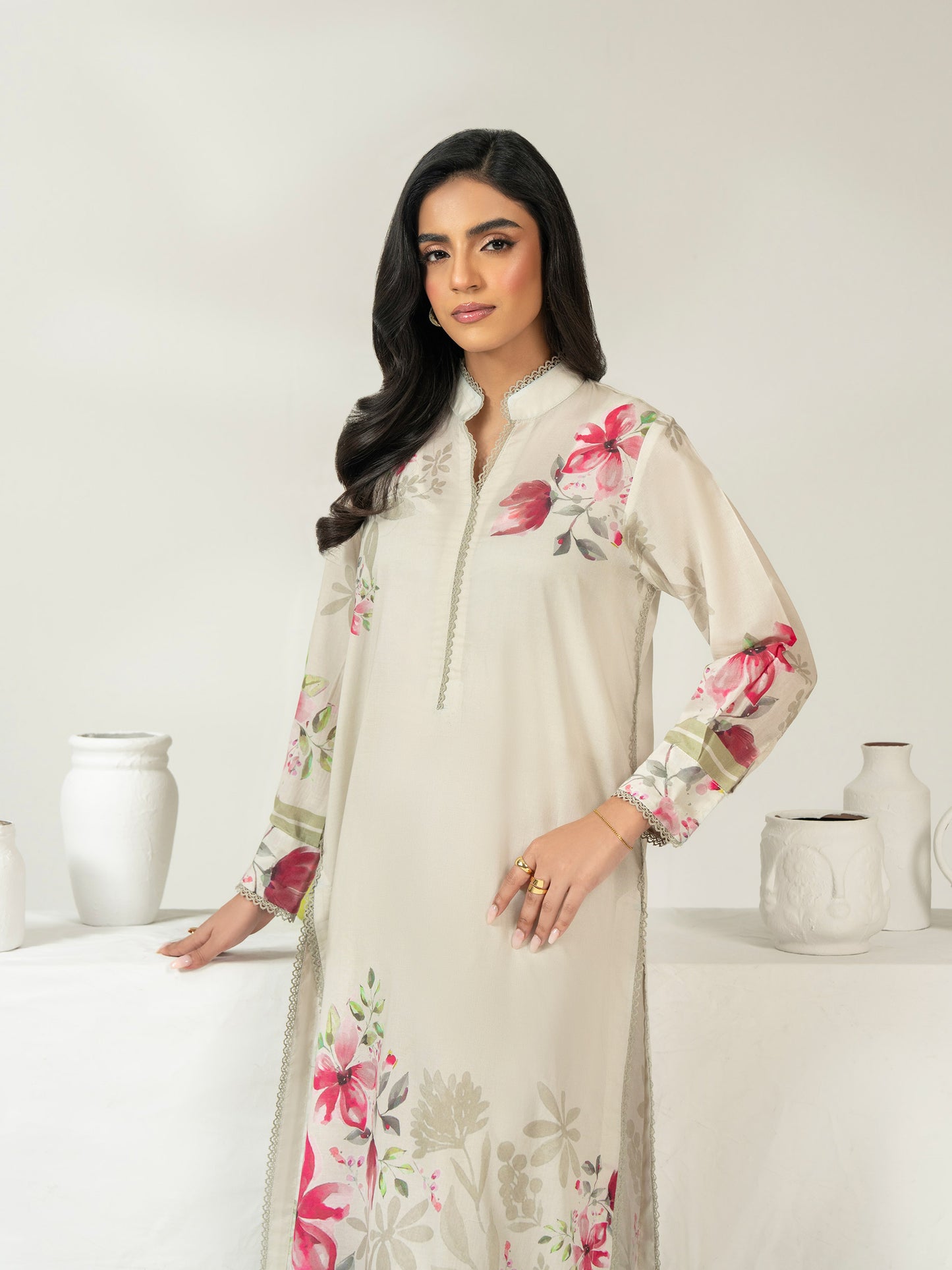 2 Piece Cambric Suit-Printed (Unstitched)