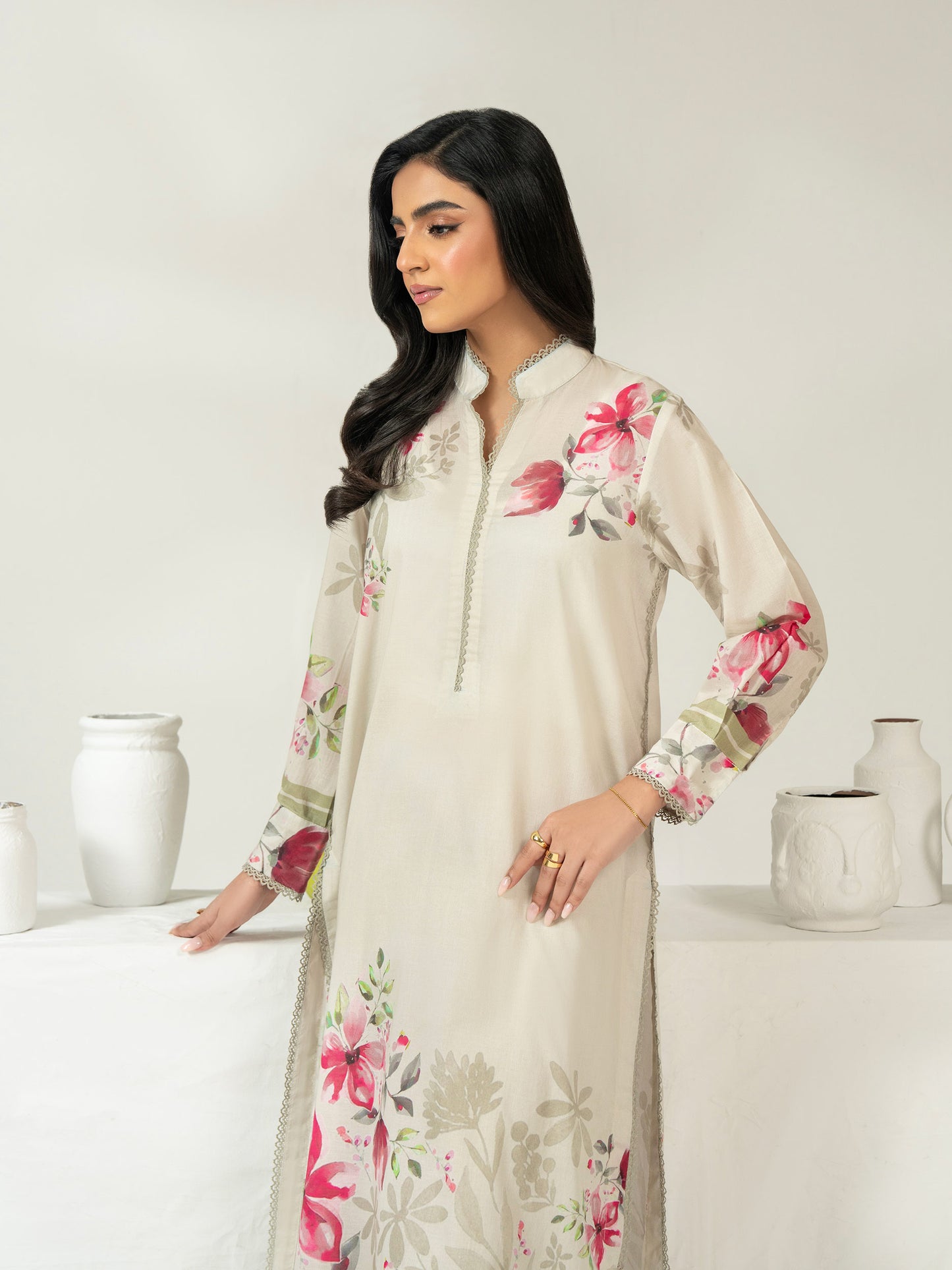 2 Piece Cambric Suit-Printed (Unstitched)