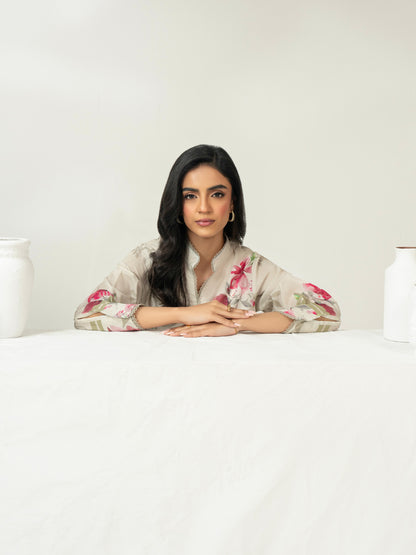 2 Piece Cambric Suit-Printed (Unstitched)