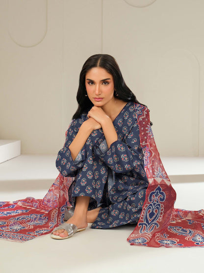 3 Piece Lawn Suit-Printed (Unstitched)