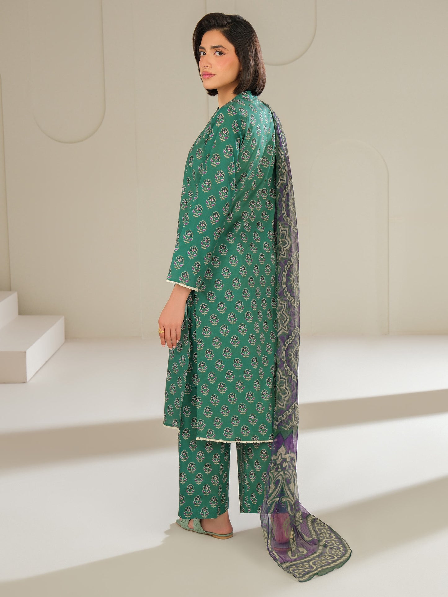3 Piece Lawn Suit-Printed (Unstitched)