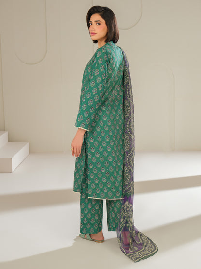 3 Piece Lawn Suit-Printed (Unstitched)