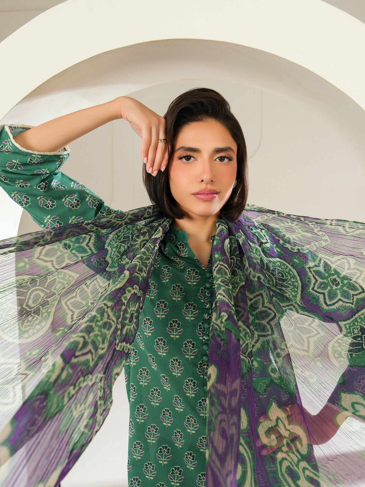 3 Piece Lawn Suit-Printed (Unstitched)