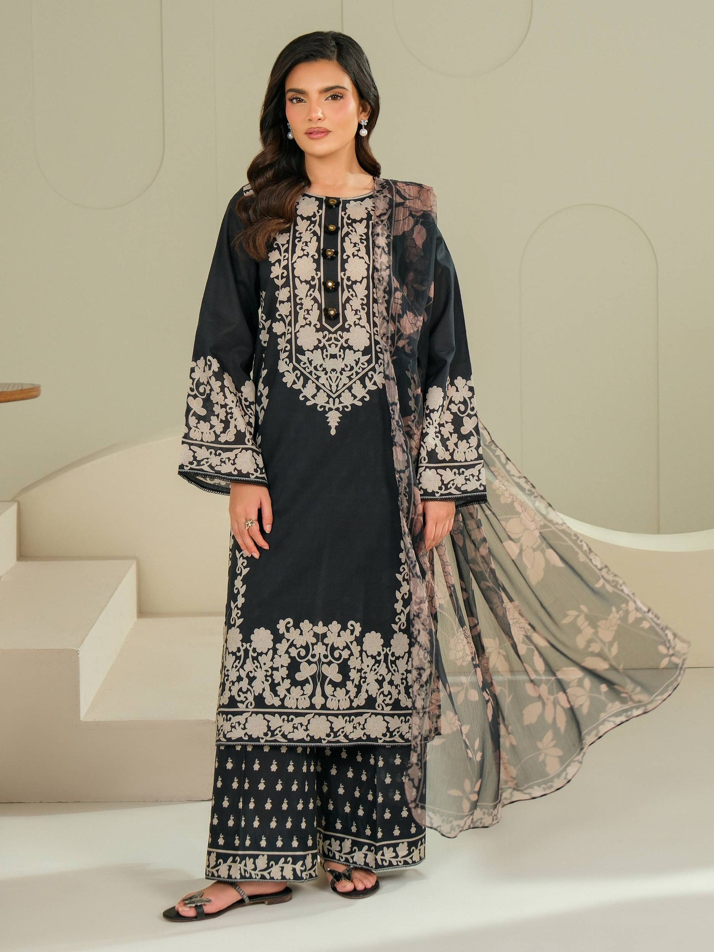 3 Piece Lawn Suit-Printed (Unstitched)