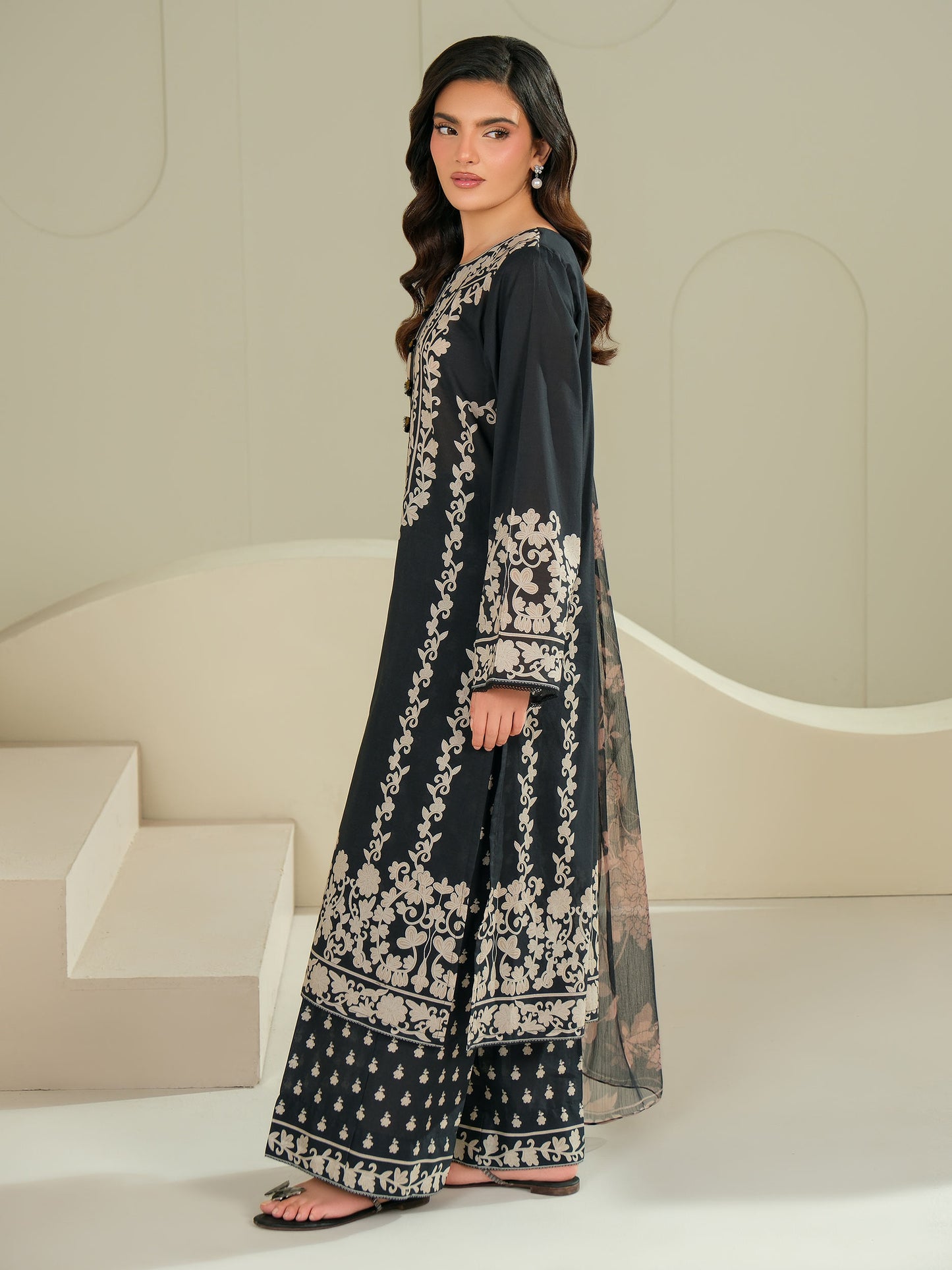 3 Piece Lawn Suit-Printed (Unstitched)