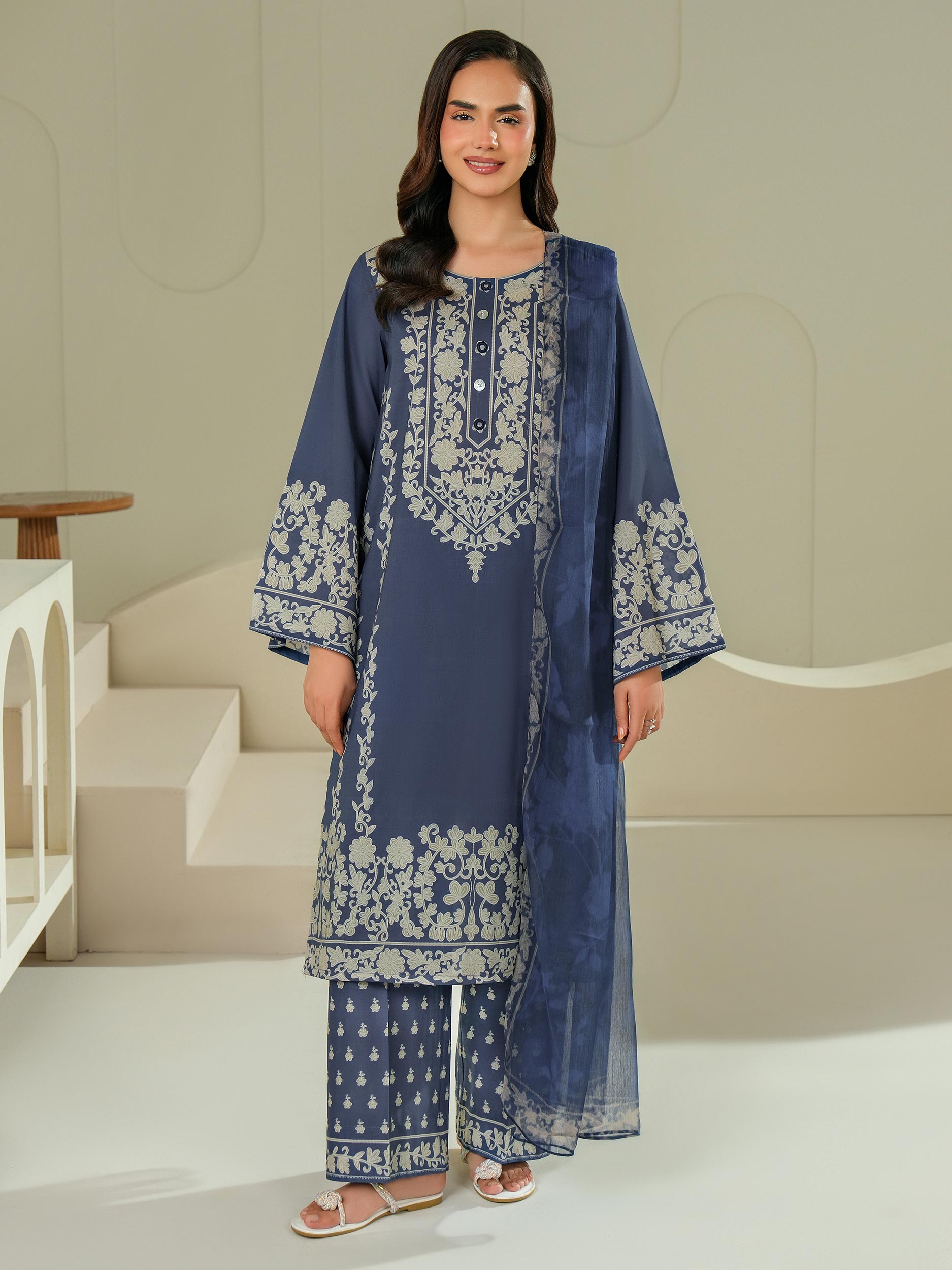 3 Piece Lawn Suit-Printed (Unstitched)