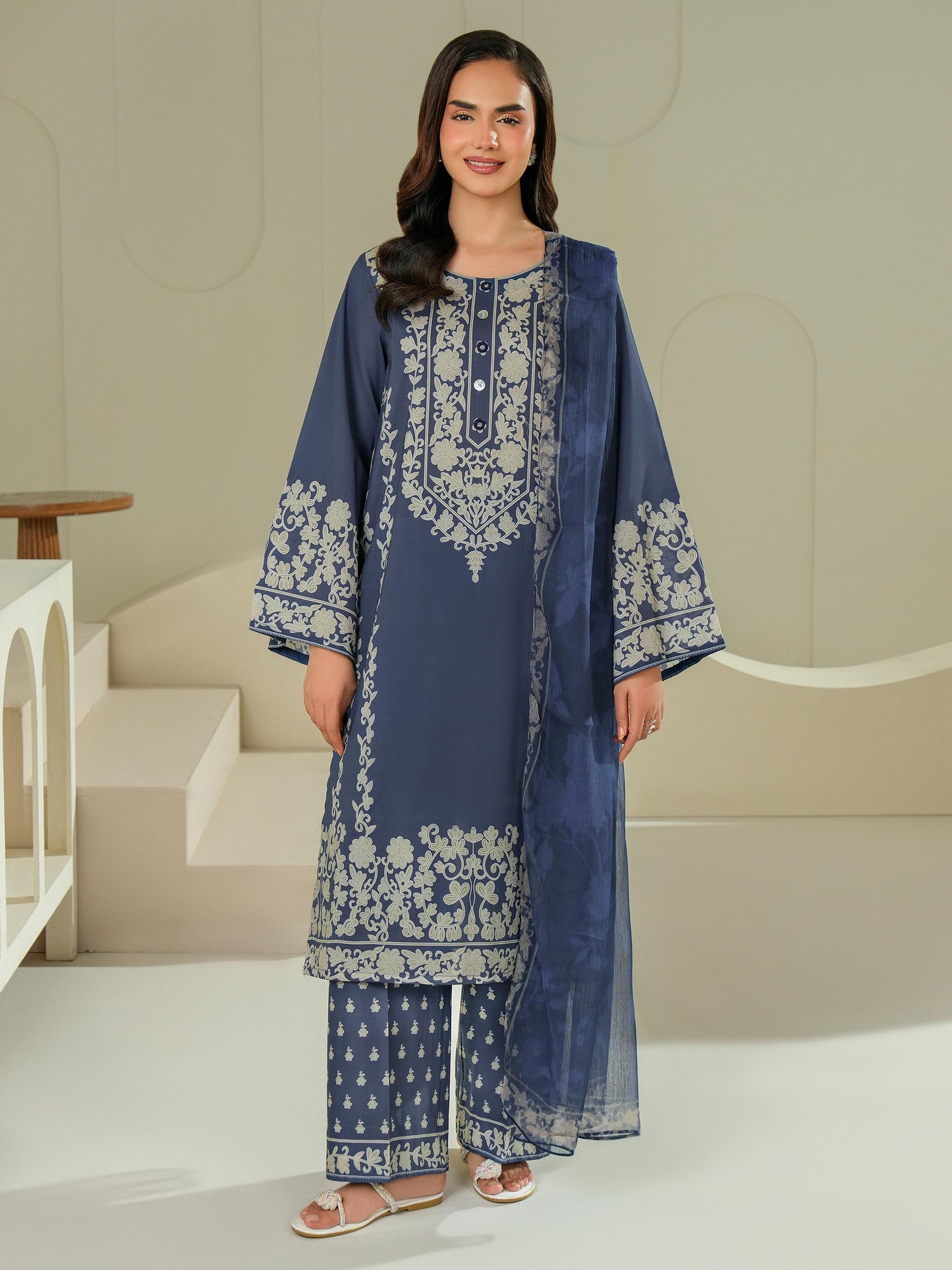 3 Piece Lawn Suit-Printed (Unstitched)