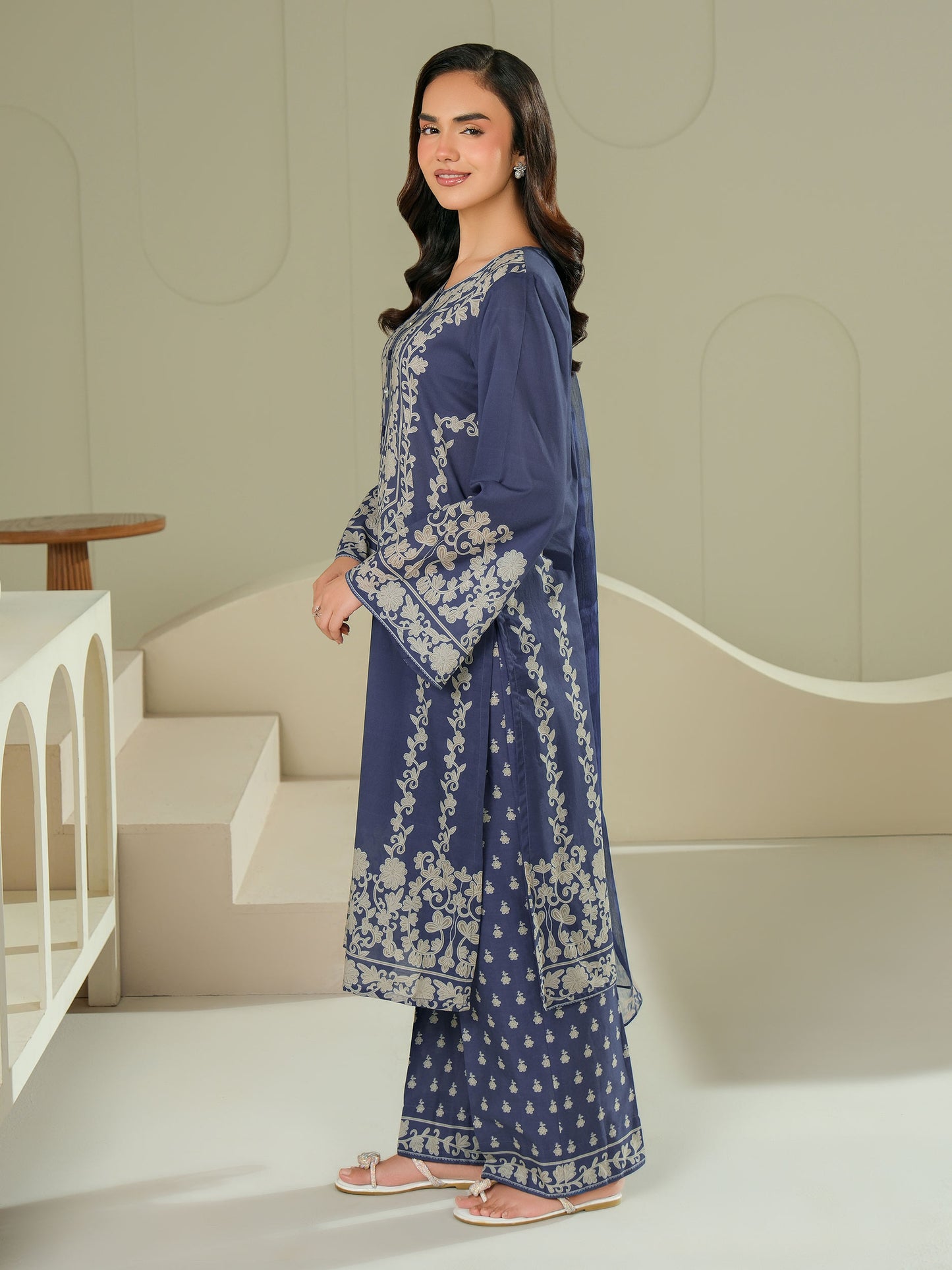 3 Piece Lawn Suit-Printed (Unstitched)