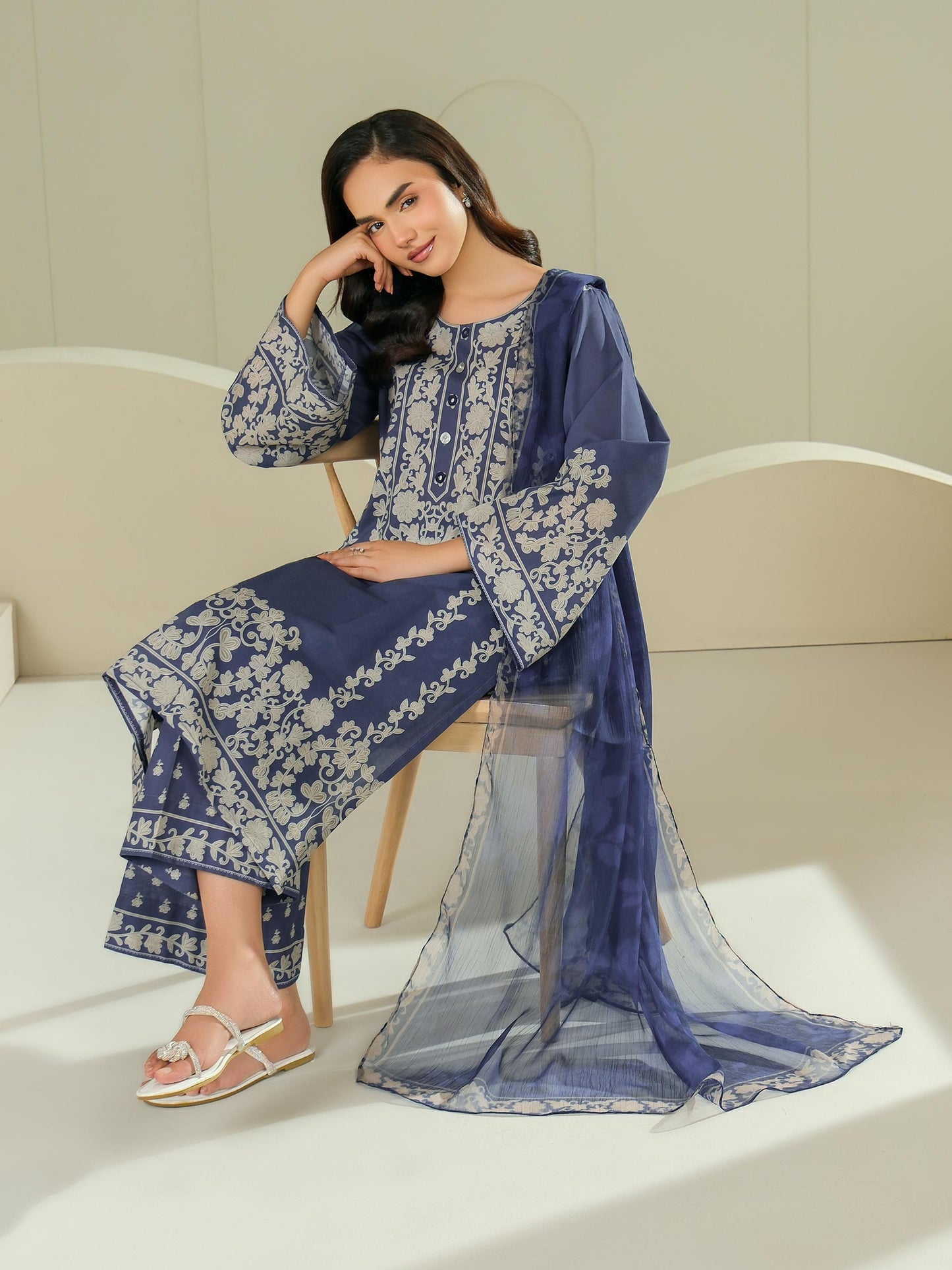 3 Piece Lawn Suit-Printed (Unstitched)