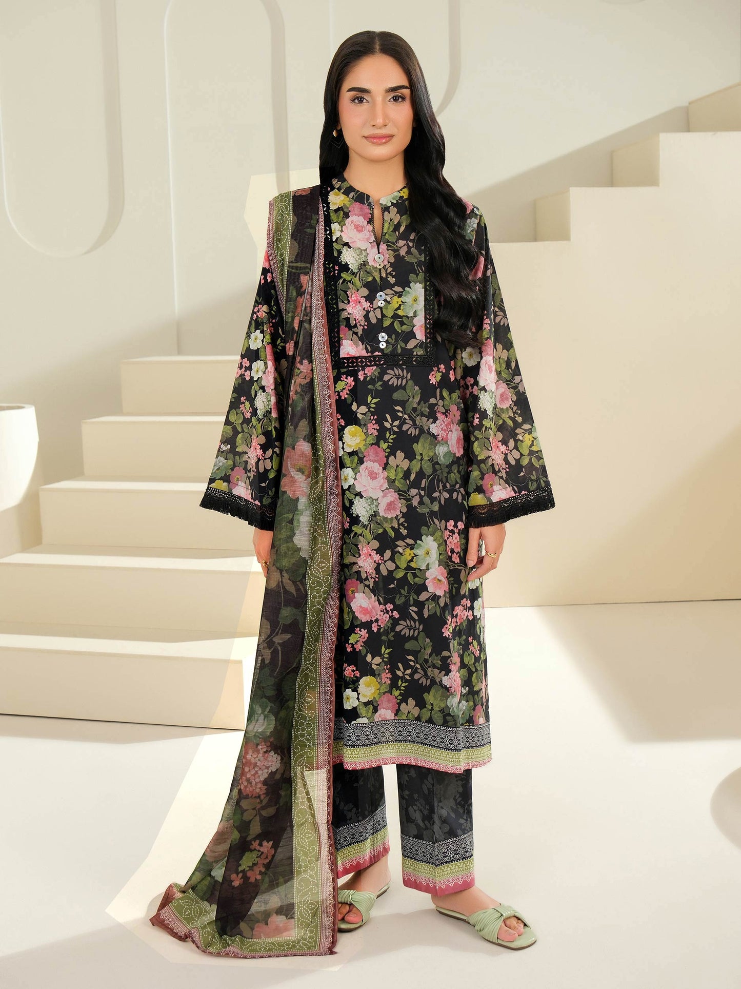 3 Piece Lawn Suit-Printed (Unstitched)