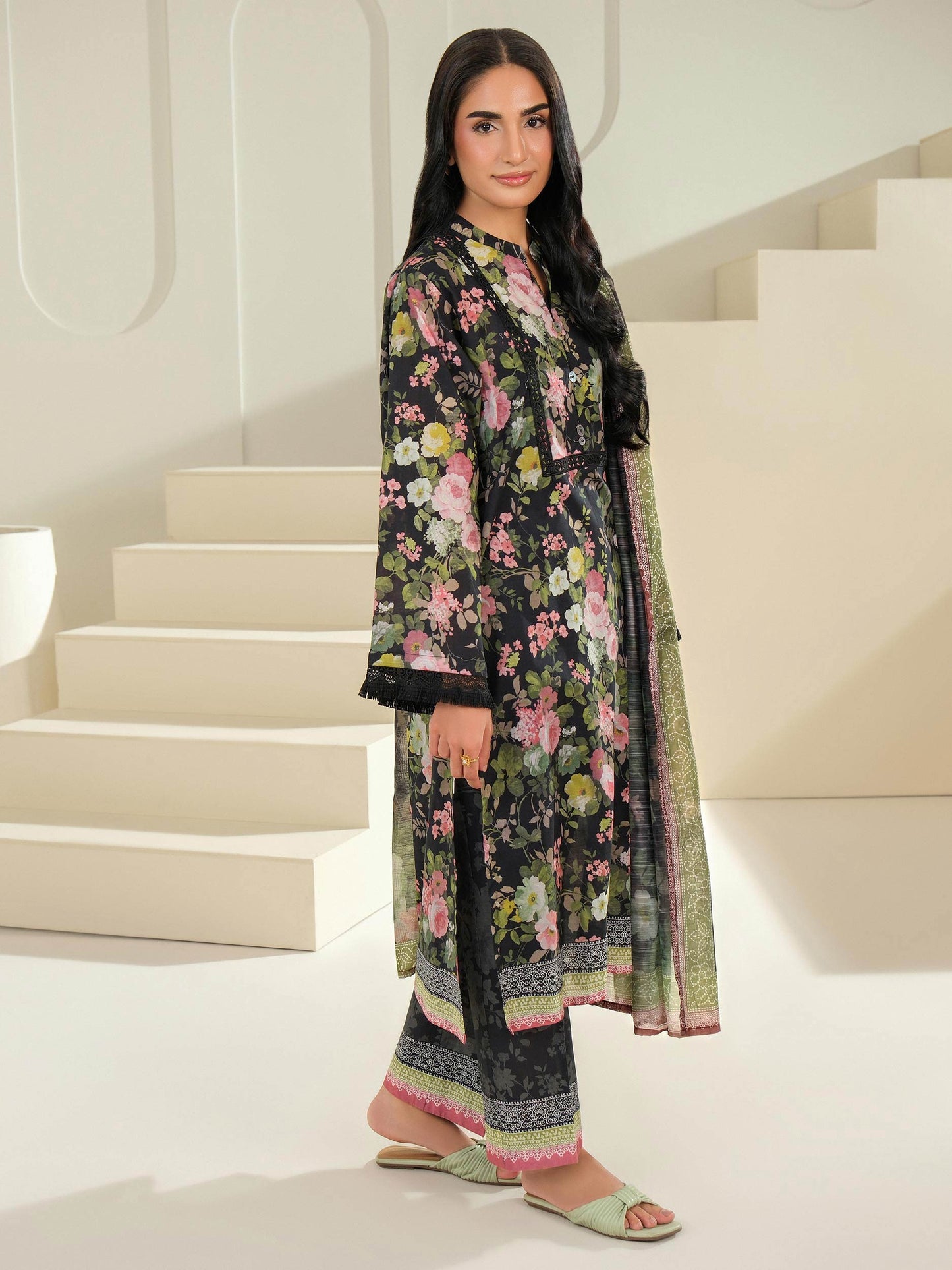 3 Piece Lawn Suit-Printed (Unstitched)