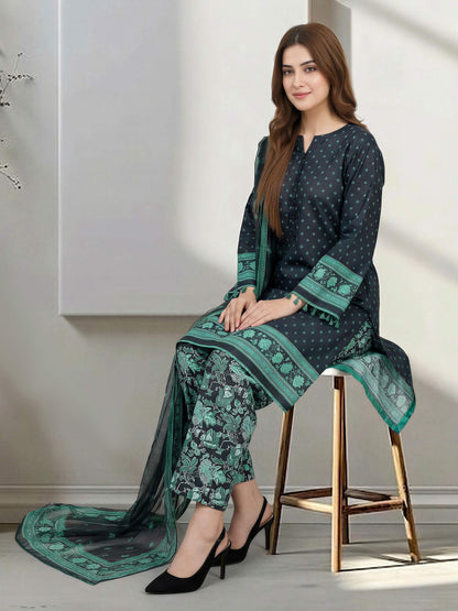 3 Piece Lawn Suit (Unstitched)