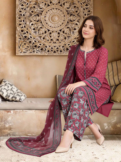 3 Piece Lawn Suit (Unstitched)