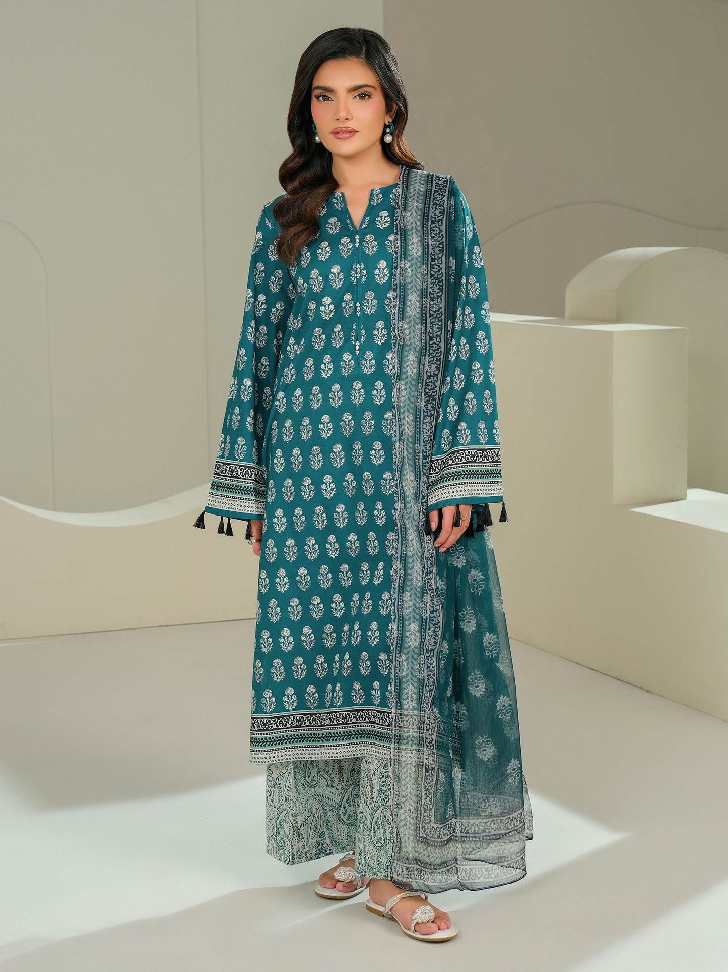 3 Piece Lawn Suit-Printed (Unstitched)