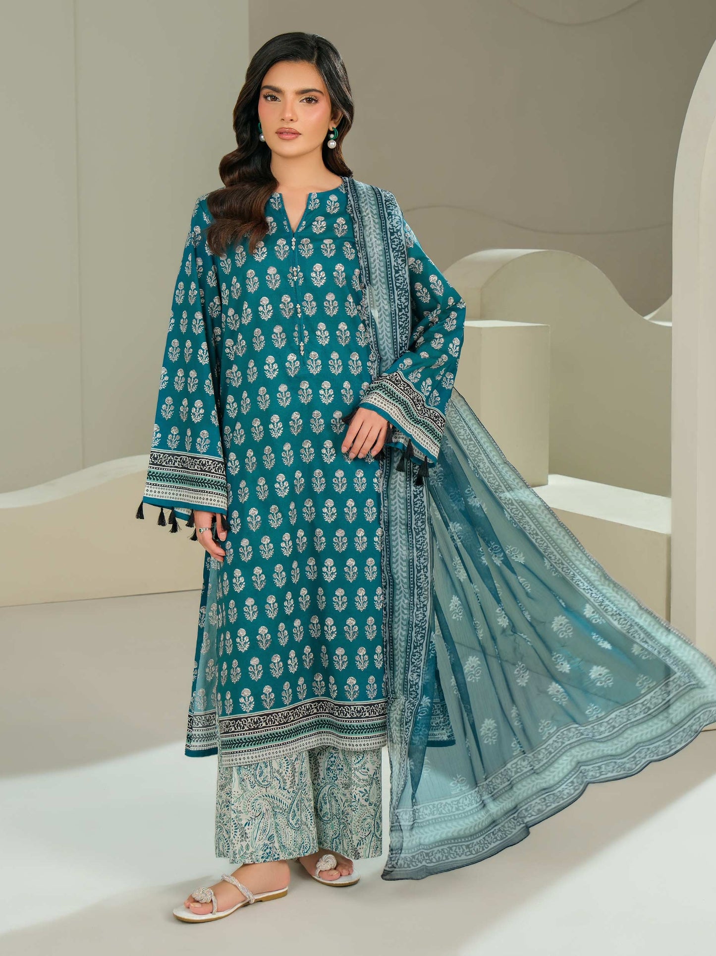 3 Piece Lawn Suit-Printed (Unstitched)