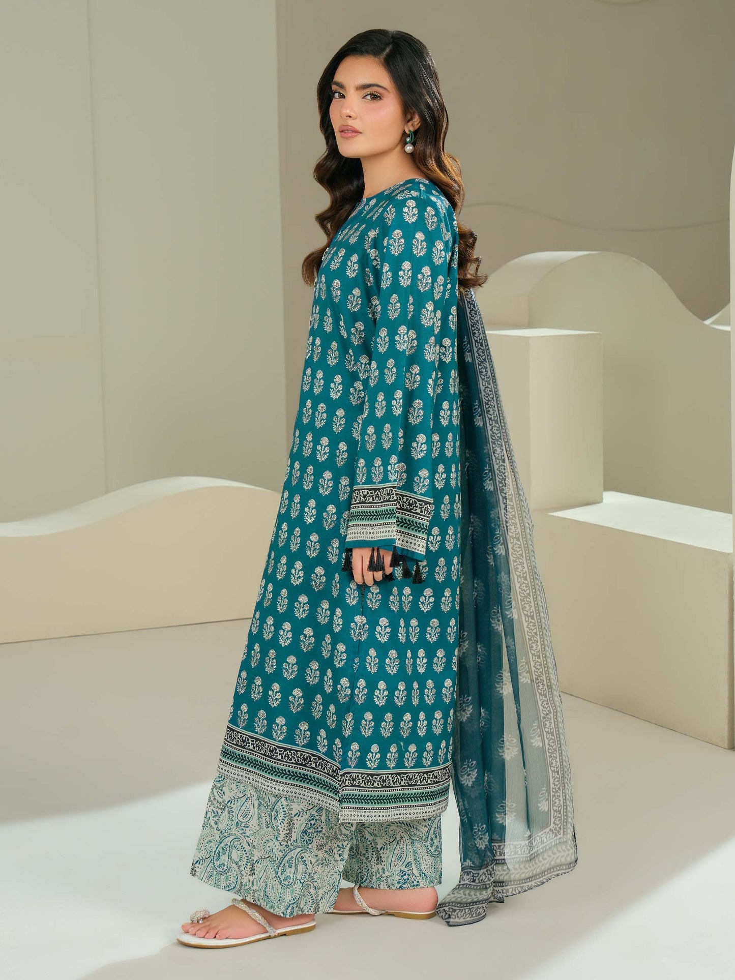 3 Piece Lawn Suit-Printed (Unstitched)