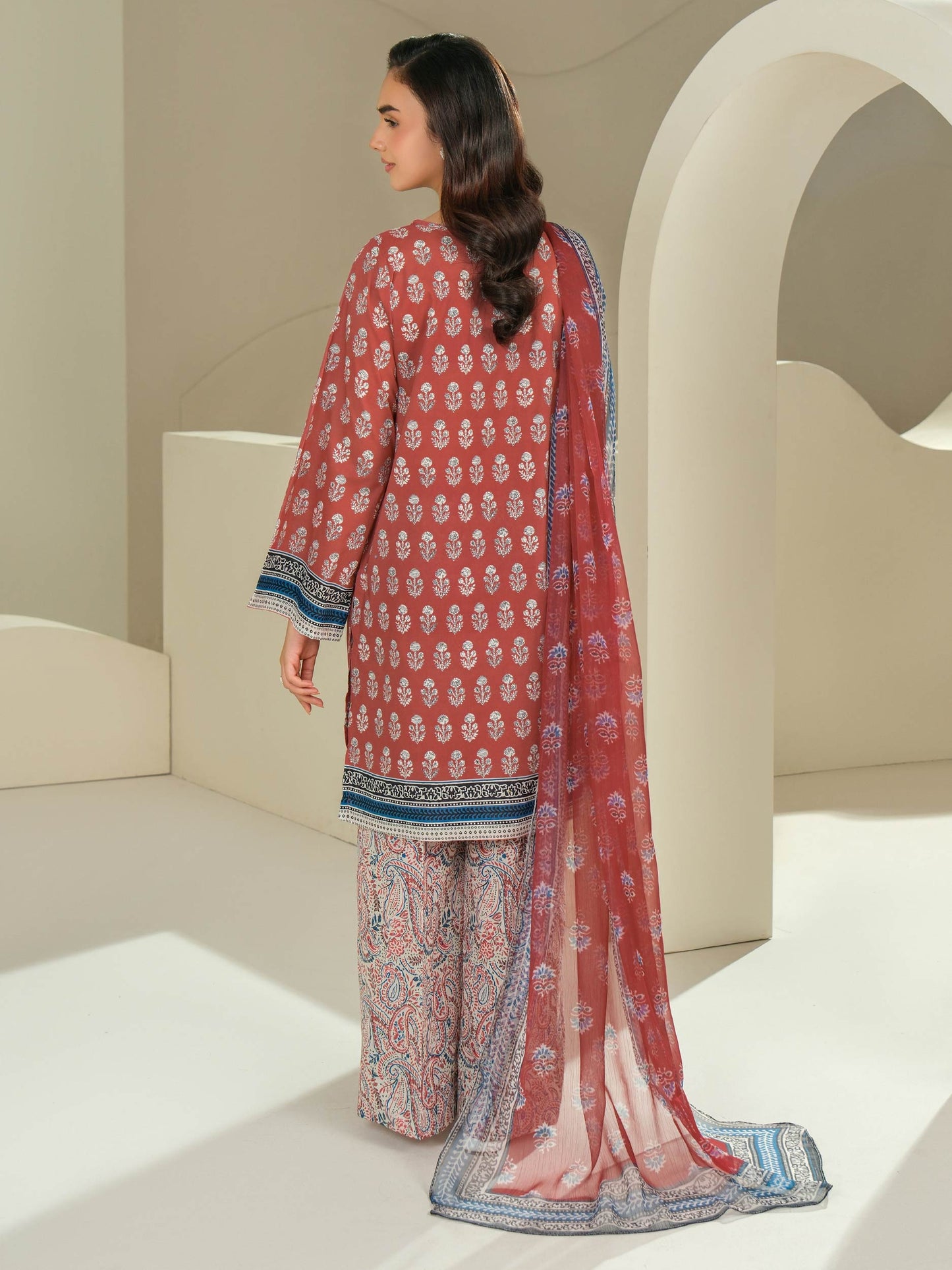 3 Piece Lawn Suit-Printed (Unstitched)