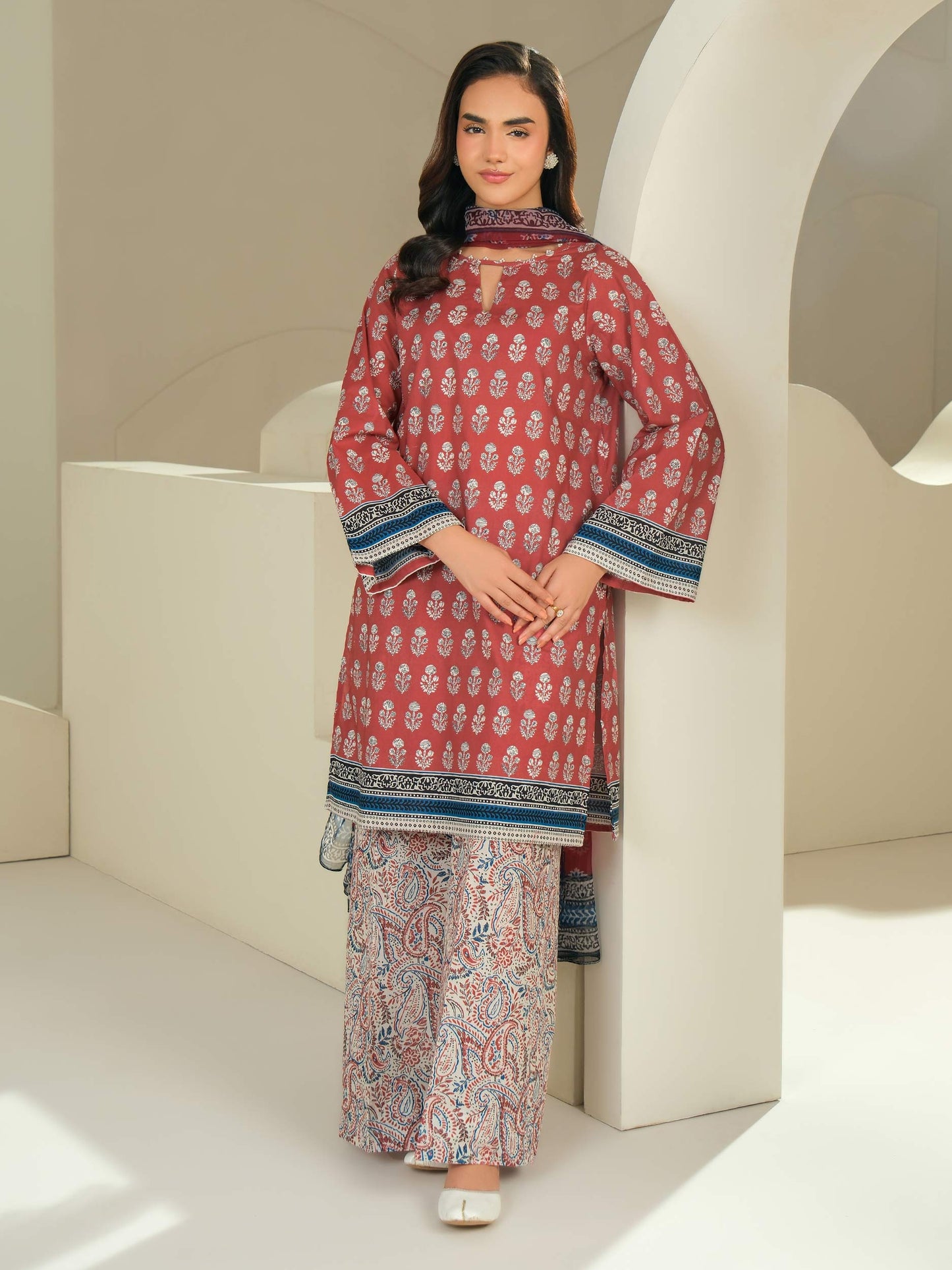 3 Piece Lawn Suit-Printed (Unstitched)