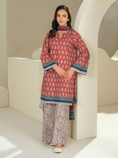 3 Piece Lawn Suit-Printed (Unstitched)