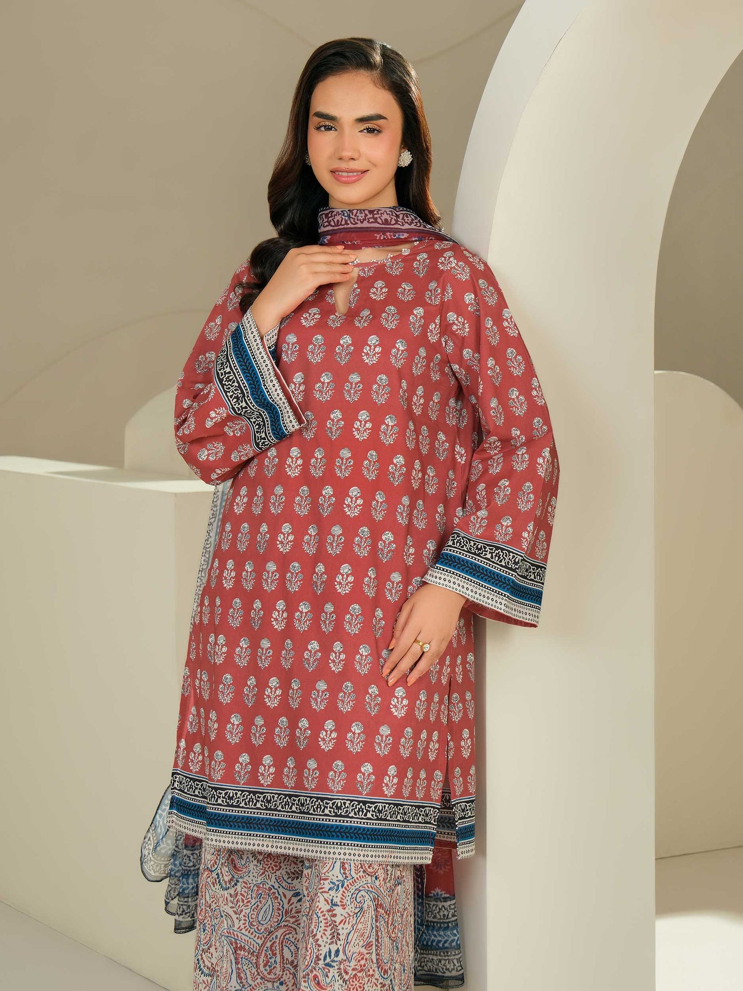 3 Piece Lawn Suit-Printed (Unstitched)