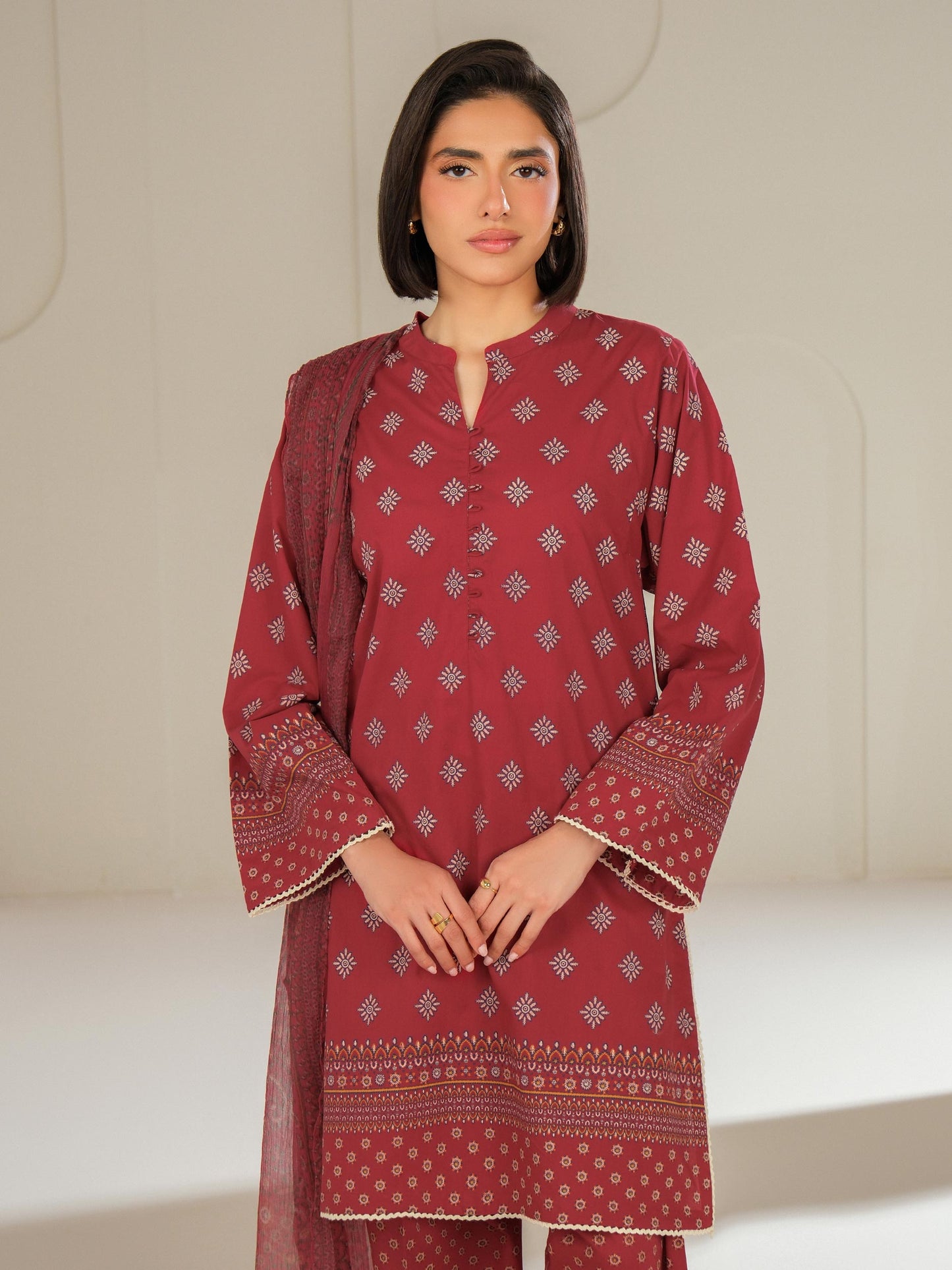 3 Piece Lawn Suit-Printed (Unstitched)