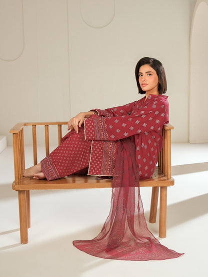 3 Piece Lawn Suit-Printed (Unstitched)