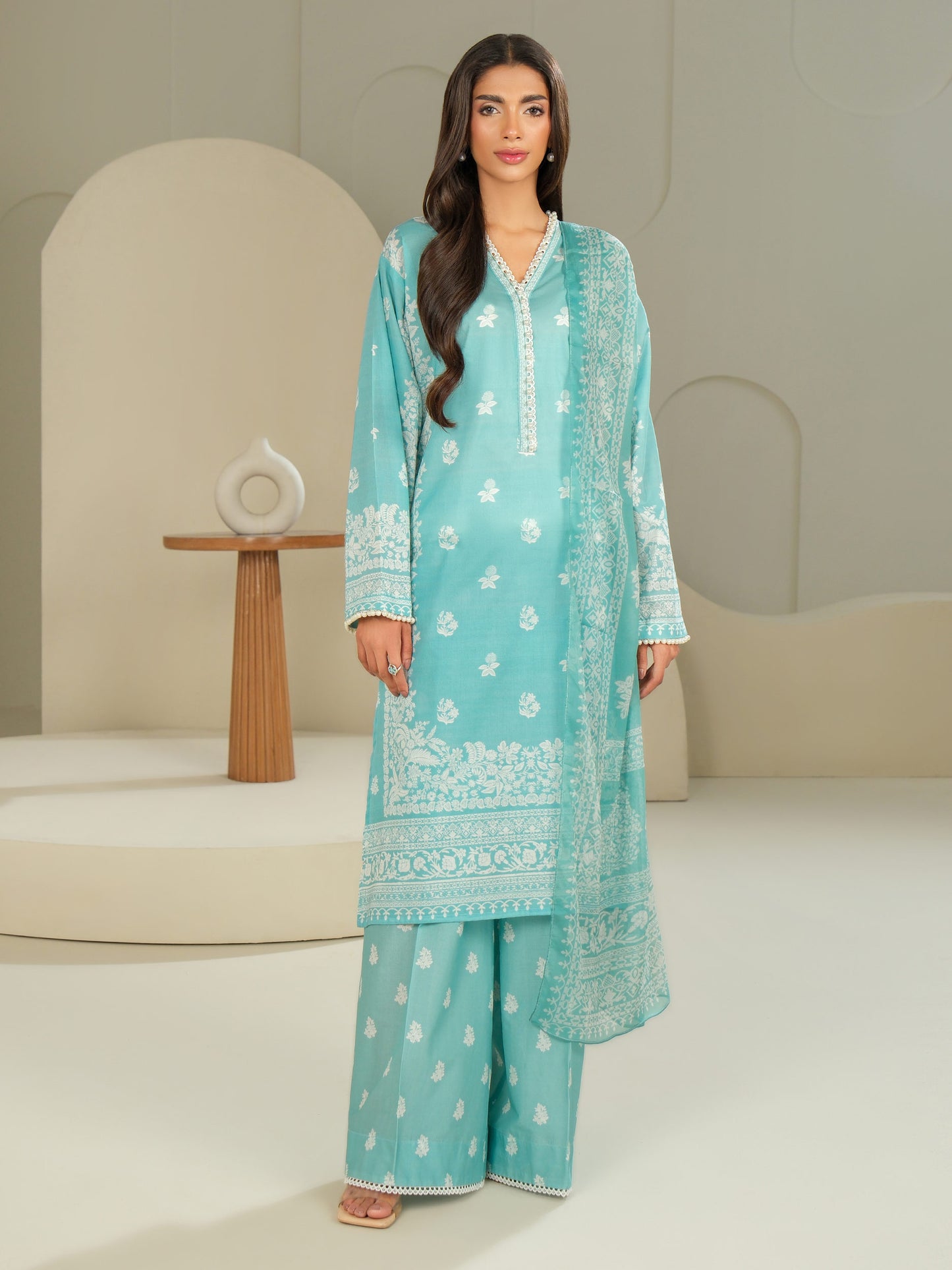 3 Piece Lawn Suit-Printed (Unstitched)