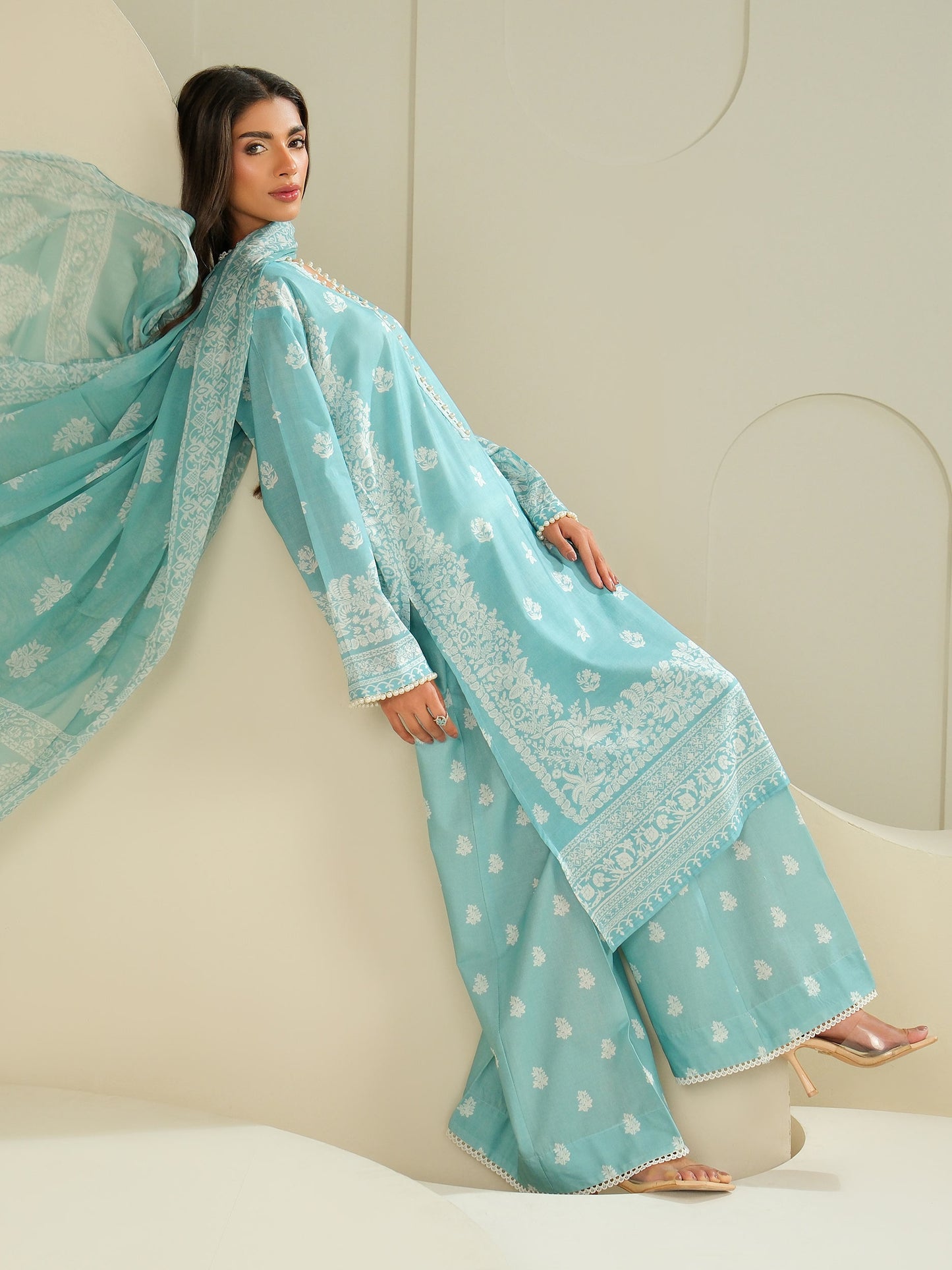 3 Piece Lawn Suit-Printed (Unstitched)