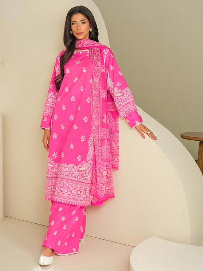 3 Piece Lawn Suit-Printed (Unstitched)