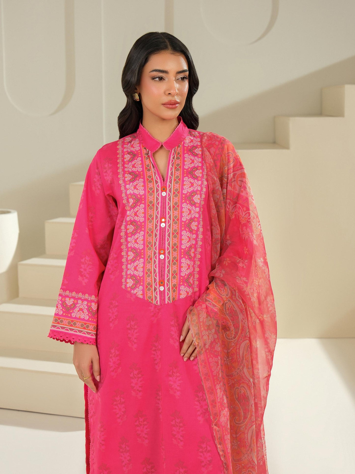3 Piece Lawn Suit-Printed (Unstitched)