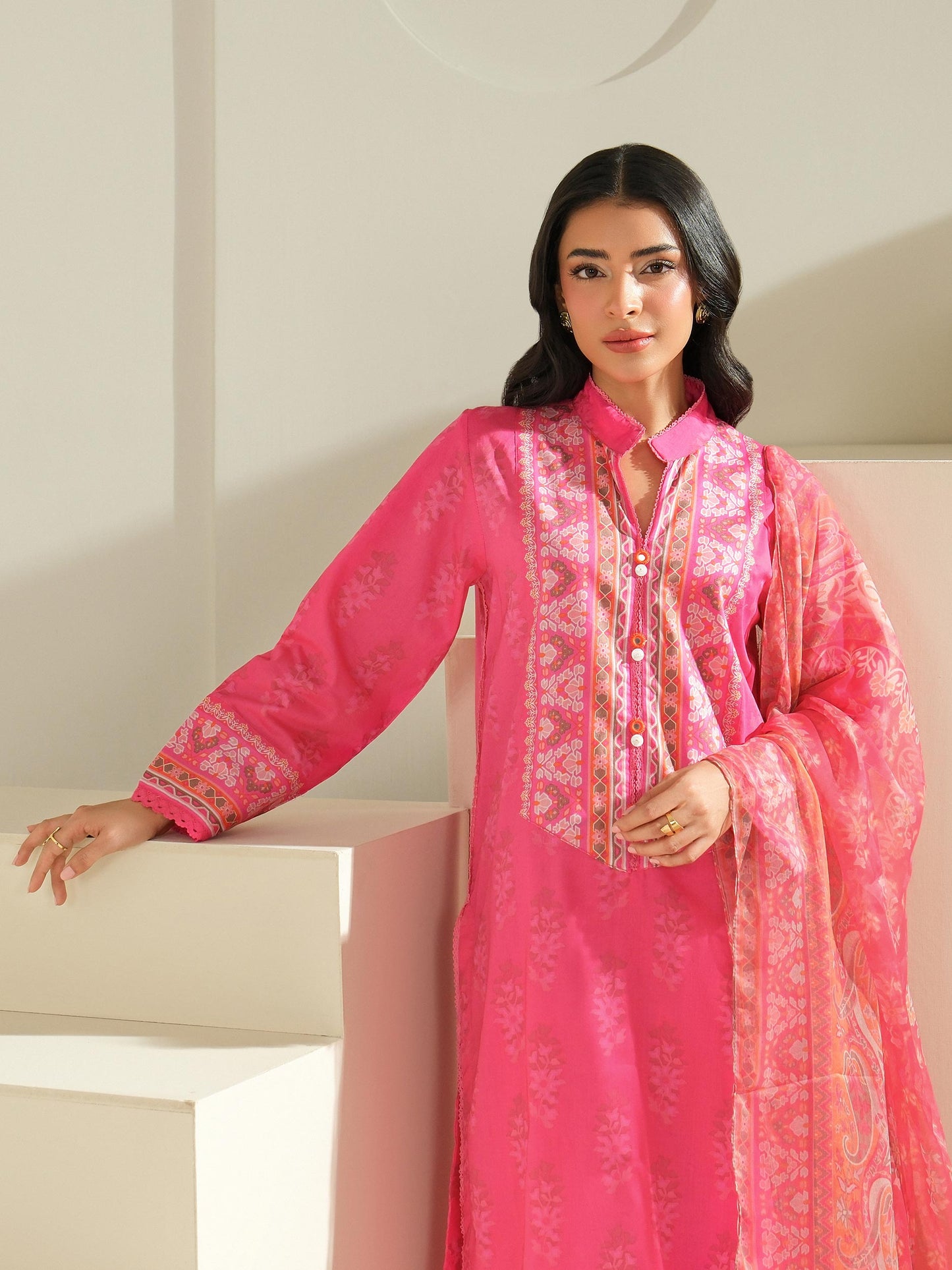 3 Piece Lawn Suit-Printed (Unstitched)