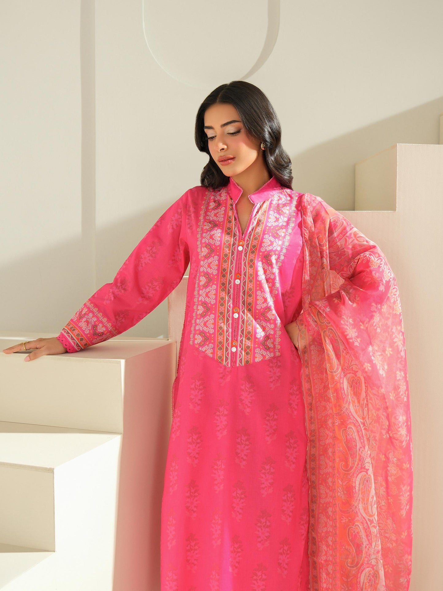 3 Piece Lawn Suit-Printed (Unstitched)