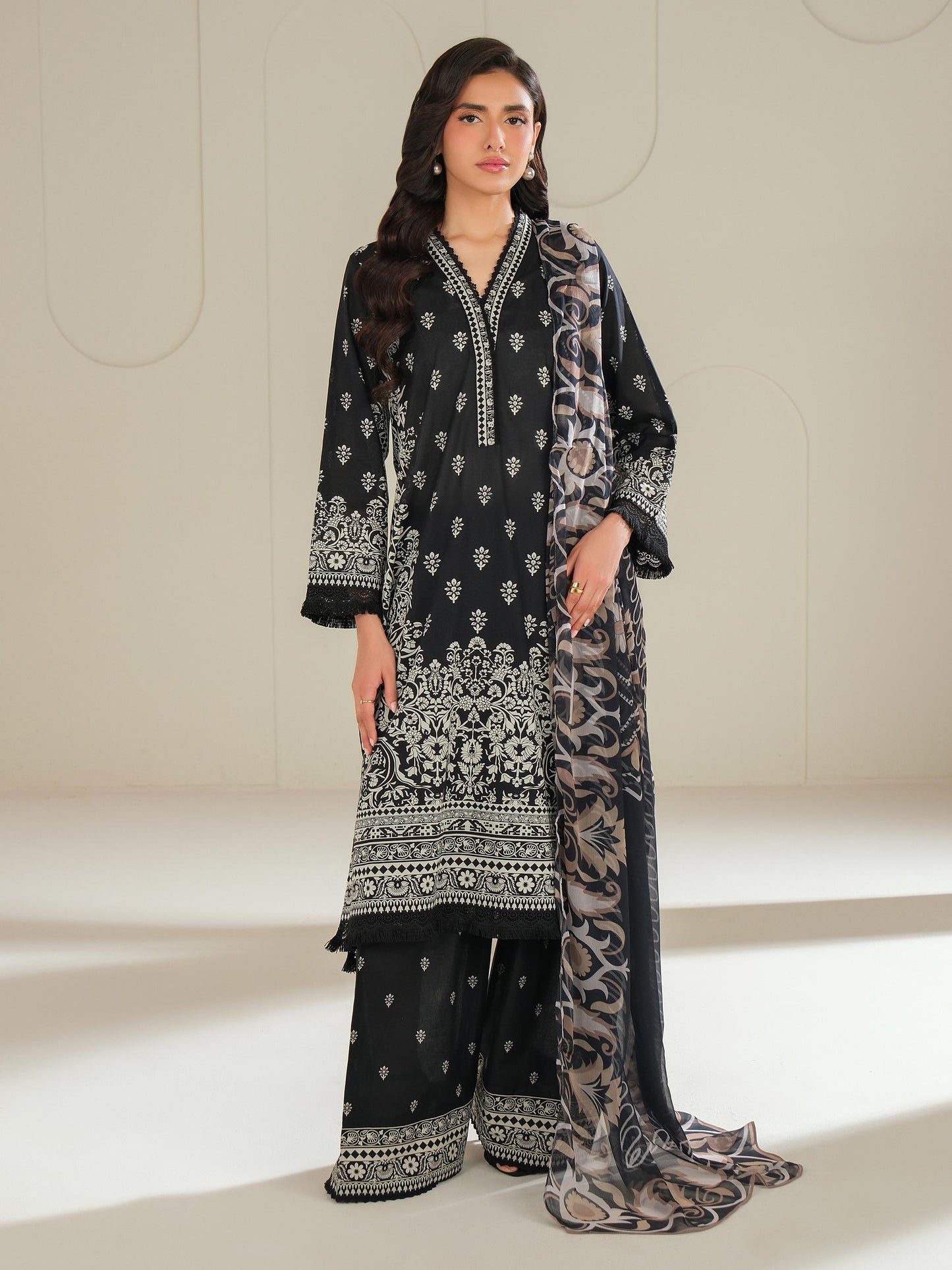 3 Piece Lawn Suit-Printed (Unstitched)