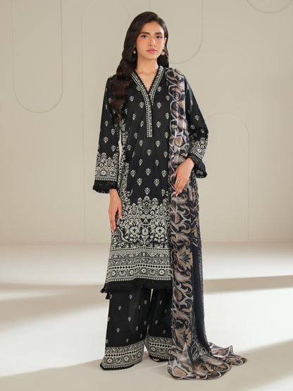 3 Piece Lawn Suit-Printed (Unstitched)