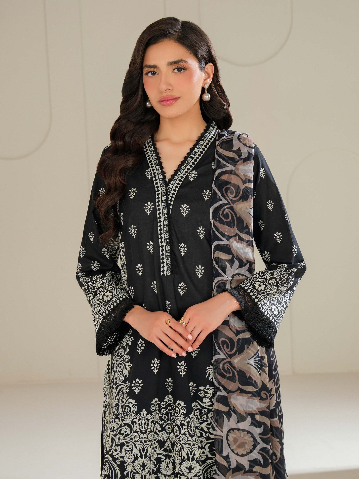 3 Piece Lawn Suit-Printed (Unstitched)