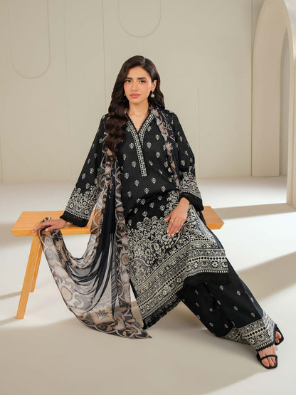 3 Piece Lawn Suit-Printed (Unstitched)